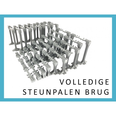 Brug Kit - 2 hellingen en 1 set hoogste brugdelen Brug Kit - 2 hellingen en 1 set hoogste brugdelen